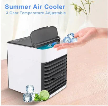 Mini Air Conditioning Fan & Desktop Humidifier