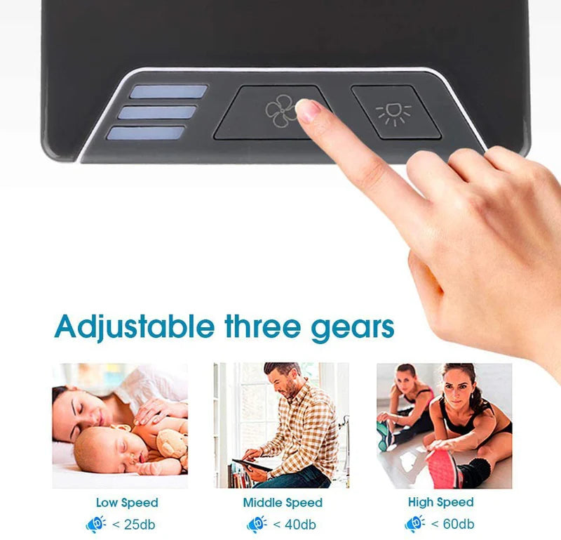 Mini Air Conditioning Fan & Desktop Humidifier