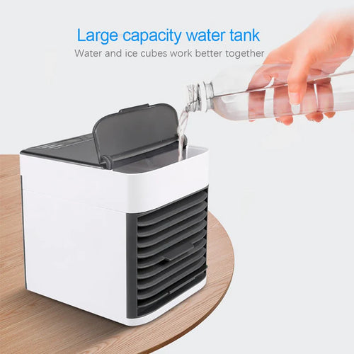 Mini Air Conditioning Fan & Desktop Humidifier